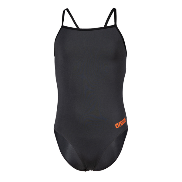 Arena Challenge Solid Girls Swimsuit - Grey