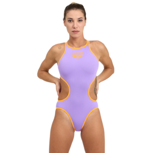 Womens Arena One Biglogo Swimsuit - Lavander