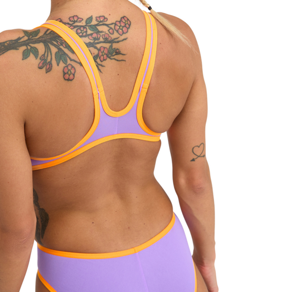 Womens Arena One Biglogo Swimsuit - Lavander