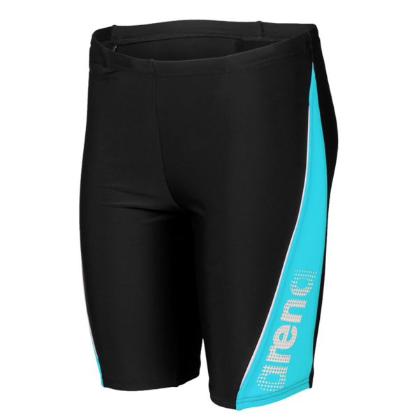Arena Boy's Black/Turquoise Thrice Jammer