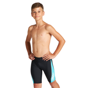 Arena Boy's Black/Turquoise Thrice Jammer
