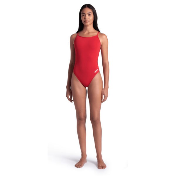 Arena Lace Back Red Swimsuit