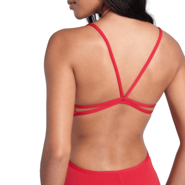 Arena Lace Back Red Swimsuit
