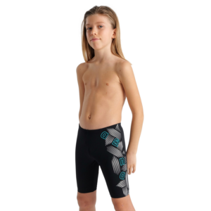 Arena Boy's Graphic Jammer - Black