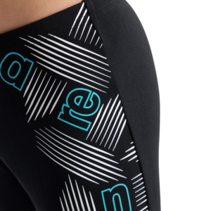 Arena Boy's Graphic Jammer - Black