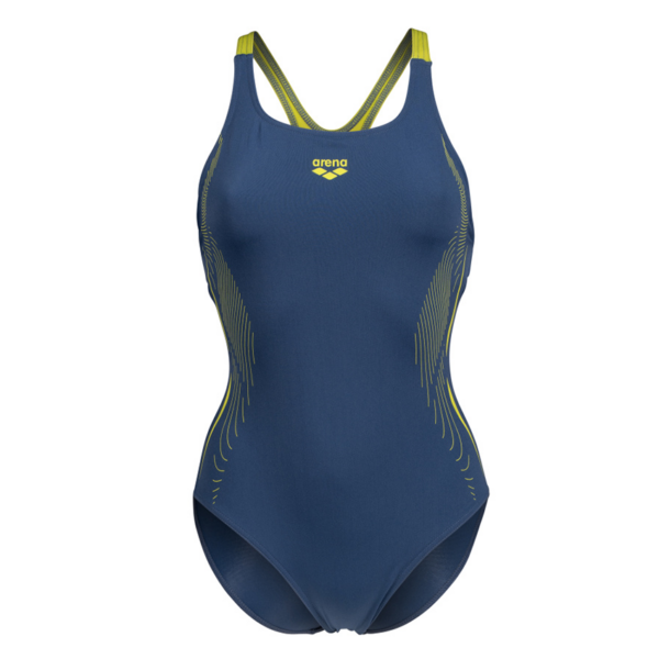 Arena Graphic Grey Blue Swimsuit