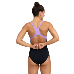 Arena Graphic Black/Lavender Swimsuit