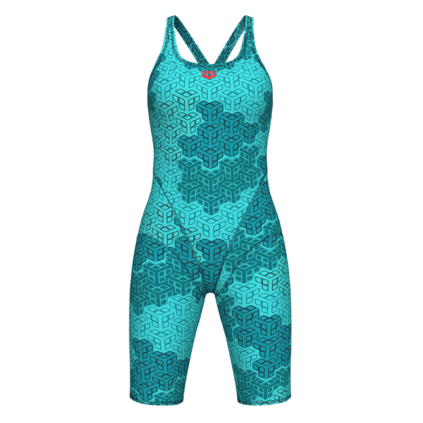 Blue Arena Camo Kikko Legged Swimsuit