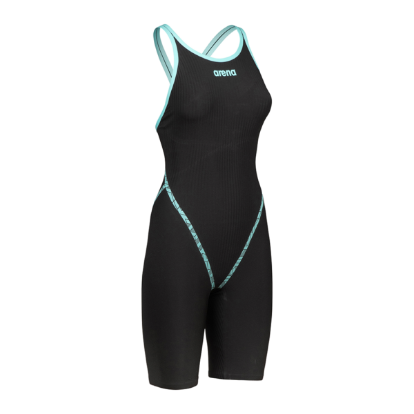 Arena Womens Powerskin Primo Closed Back - Black/Teal