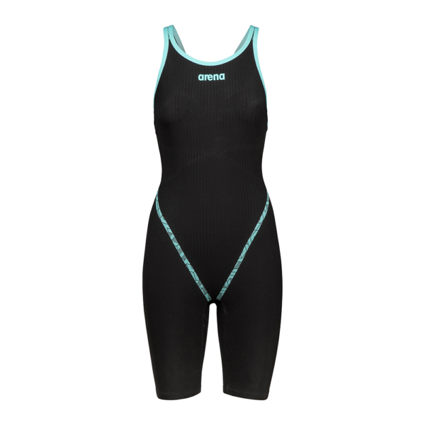 Arena Womens Powerskin Primo Closed Back - Black/Teal