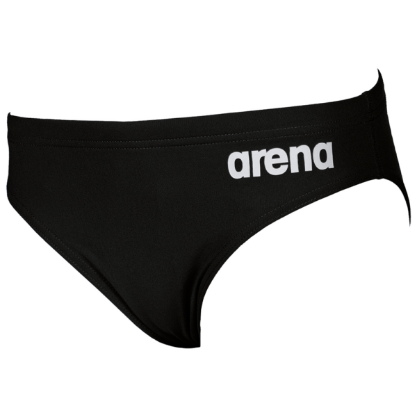 Arena Boy's Team Solid Brief - Black