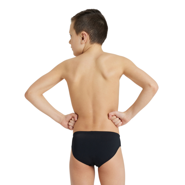 Arena Boy's Team Solid Brief - Black