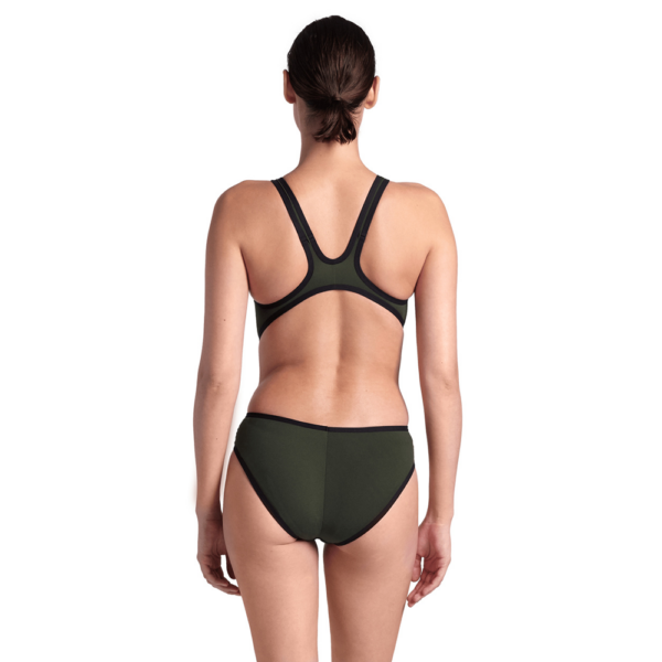 Womens Arena One Biglogo Swimsuit - Dark Sage