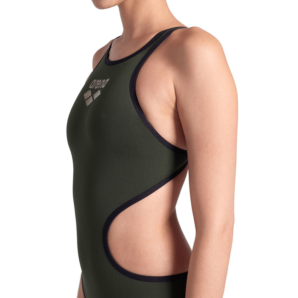 Womens Arena One Biglogo Swimsuit - Dark Sage