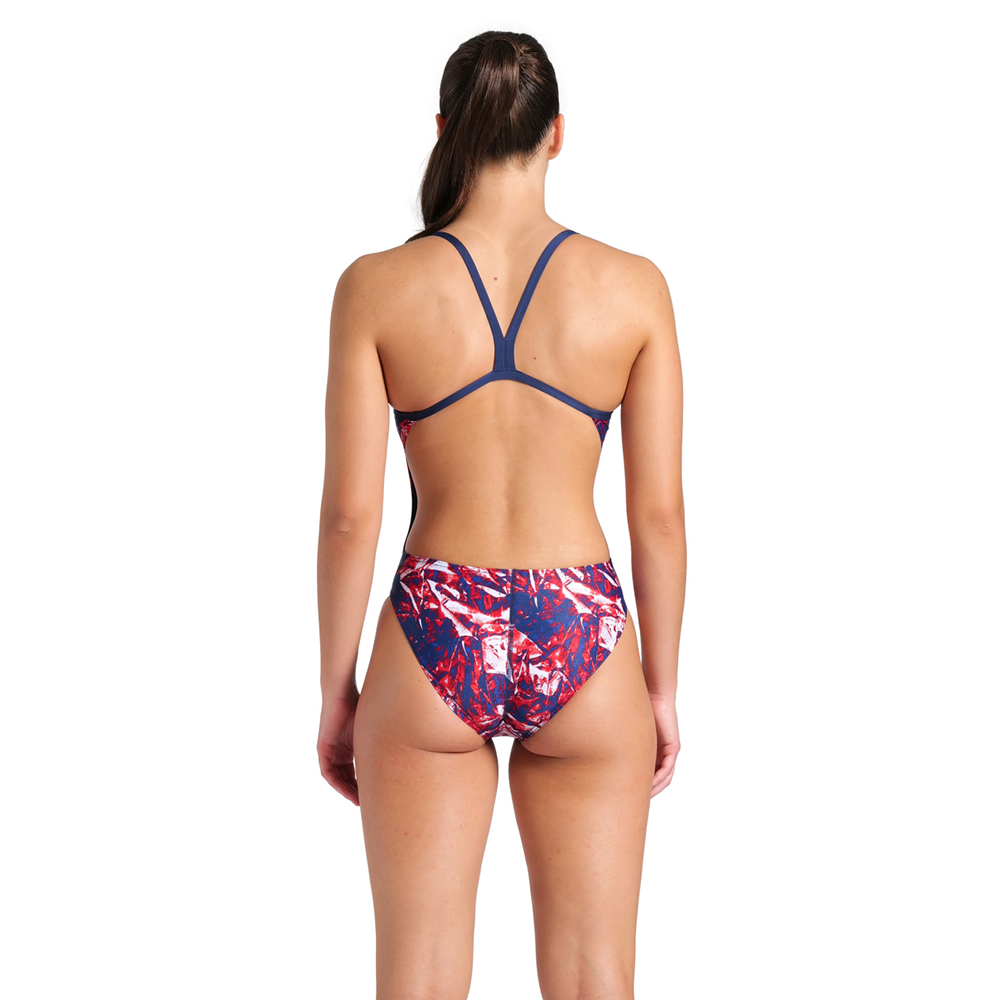 Arena Crackle Challenge Navy/Red Swimsuit