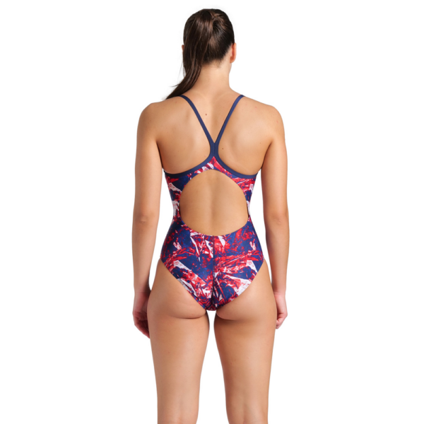 Arena Crackle Lightdrop Navy/Red Swimsuit