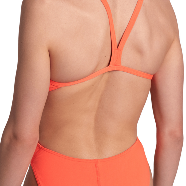 Arena Team Solid Challenge Bright Coral Swimsuit