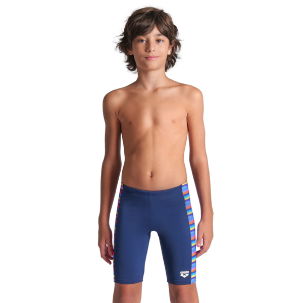 Boy's Arena Racing Stripe Blue Jammer