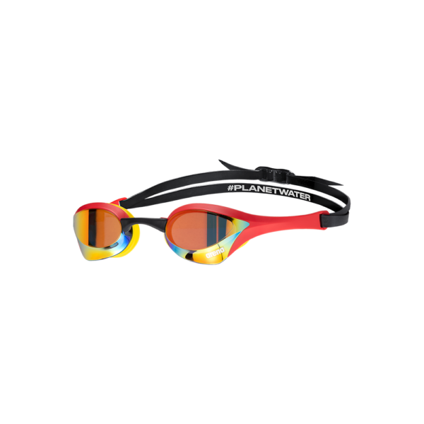 Arena Cobra Ultra Swipe Mirror Goggle - Gold / Red