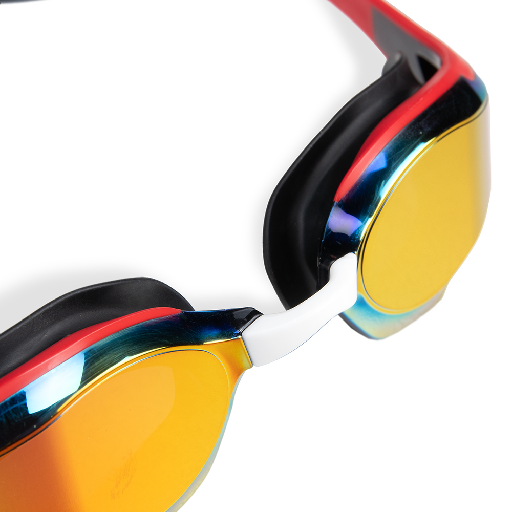 006870-103-COBRA-EDGE-SWIPE-MR-S-004 Arena Cobra Edge Swipe Mirrored Goggles - Gold / Red