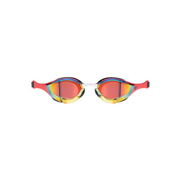 Arena Cobra Edge Swipe Mirrored Goggles - Gold / Red