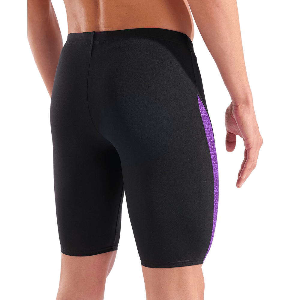 Arena Ribbed Black/Purple Jammer