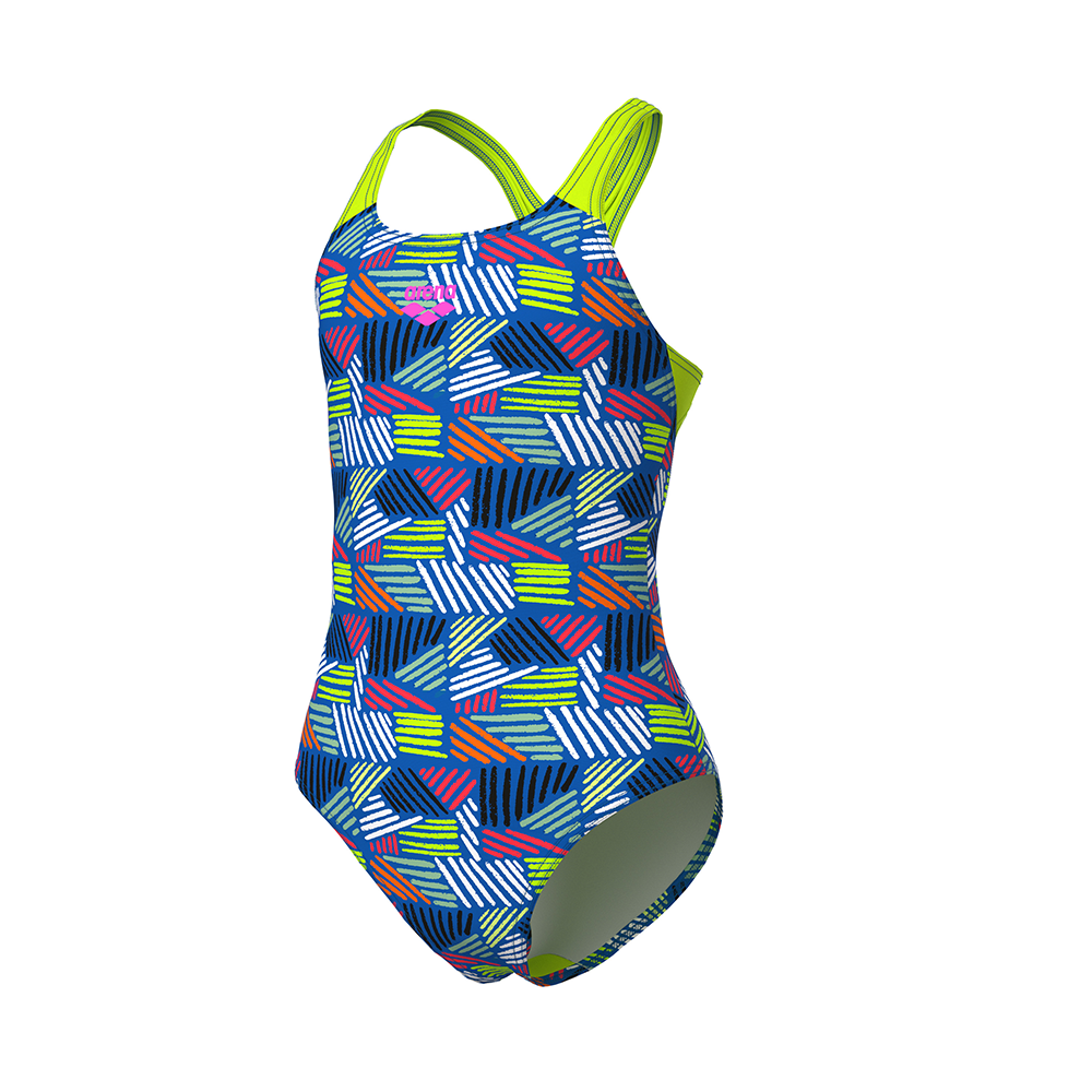 010285-760-00.242d993a Arena Girls Swimsuit - Blue Candies