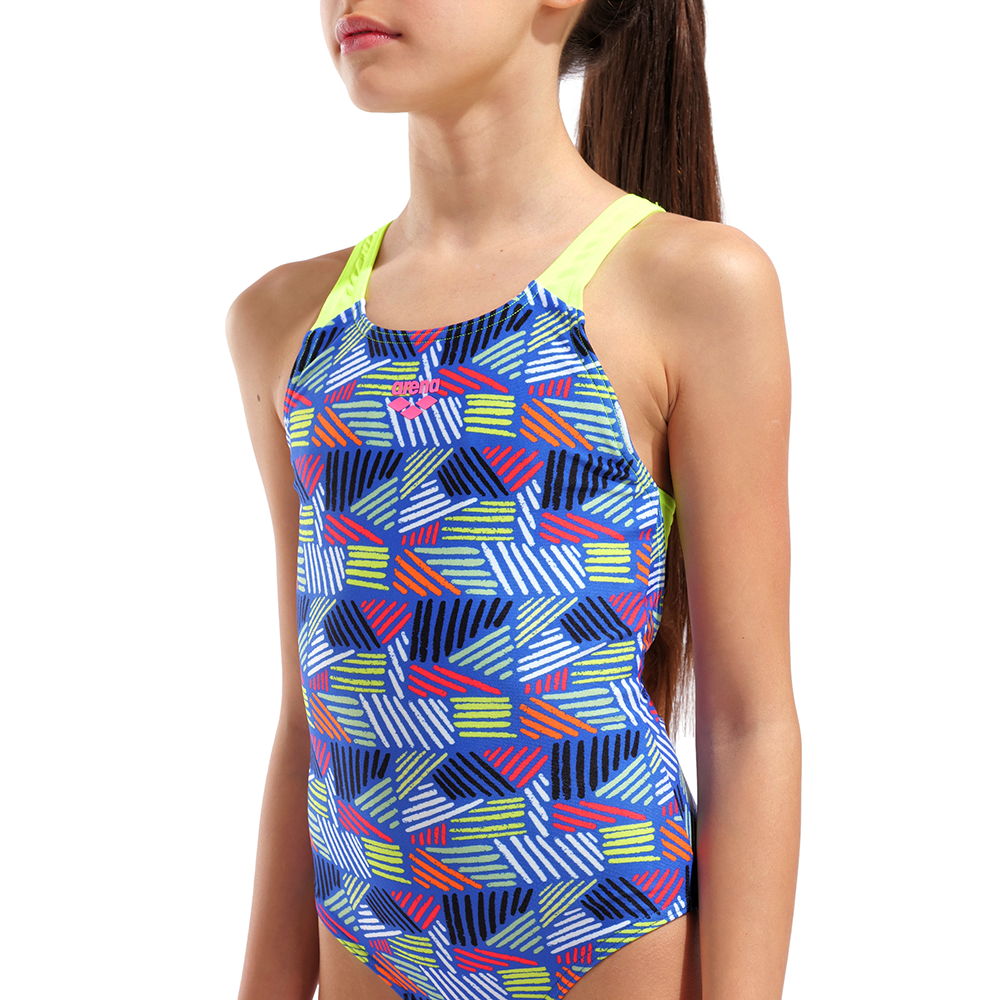 010285-760-GIRL'S-ARENA-CANDIES-SWIMSUIT-SWIM-PRO-BACK-L-004.1269a681 Arena Girls Swimsuit - Blue Candies