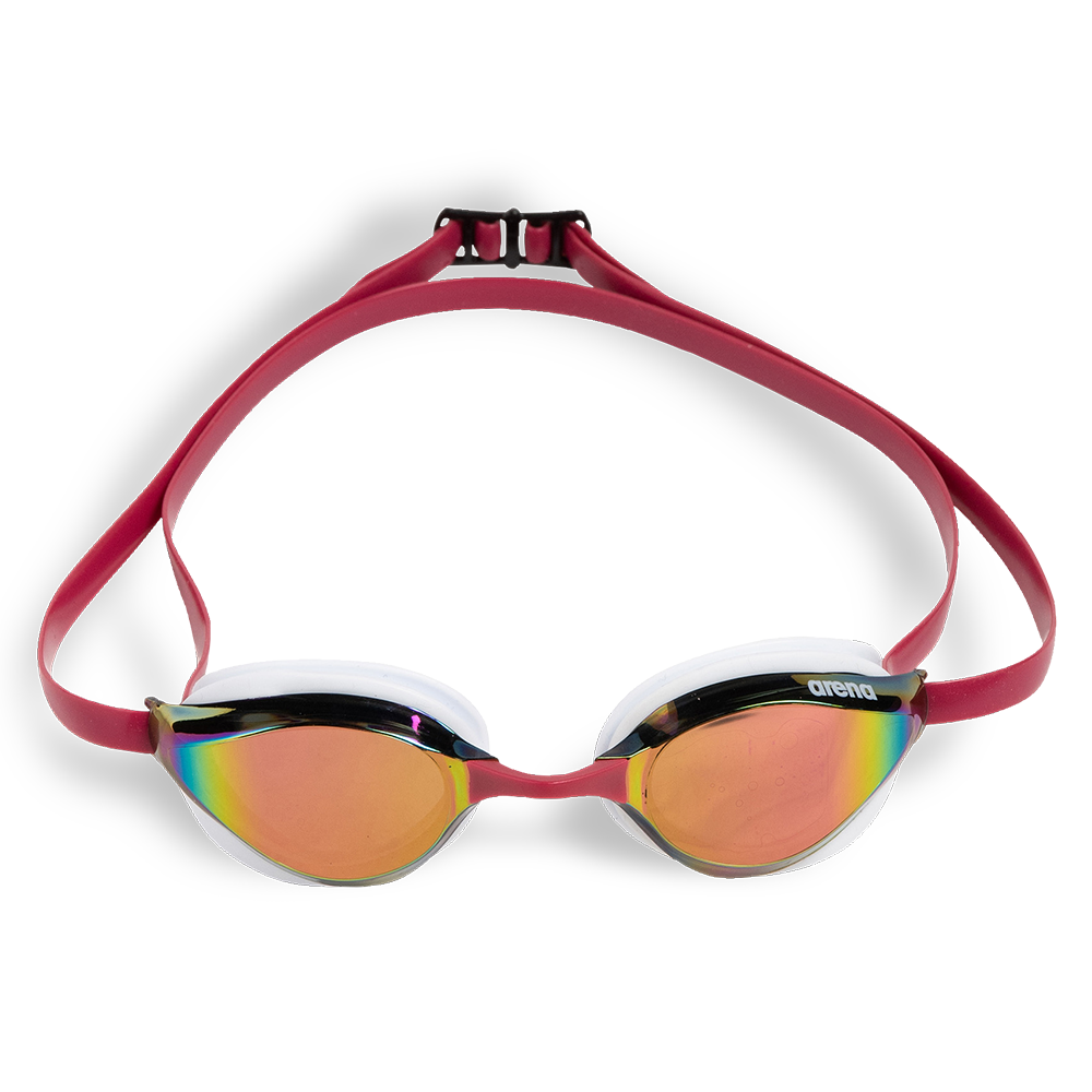 Arena Python Mirrored Goggles Copper White/Red