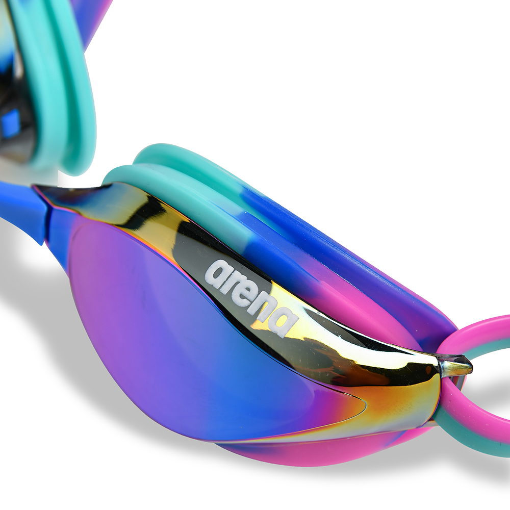 Arena Python Mirrored Goggles Turquoise Pink