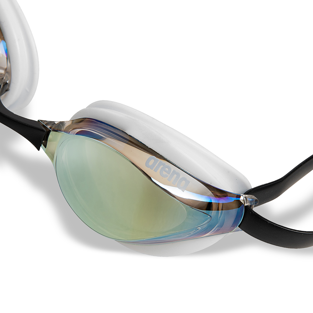 Arena Python Mirrored Goggles Gold White