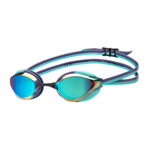 Arena Python Mirrored Goggles Turquoise Blue