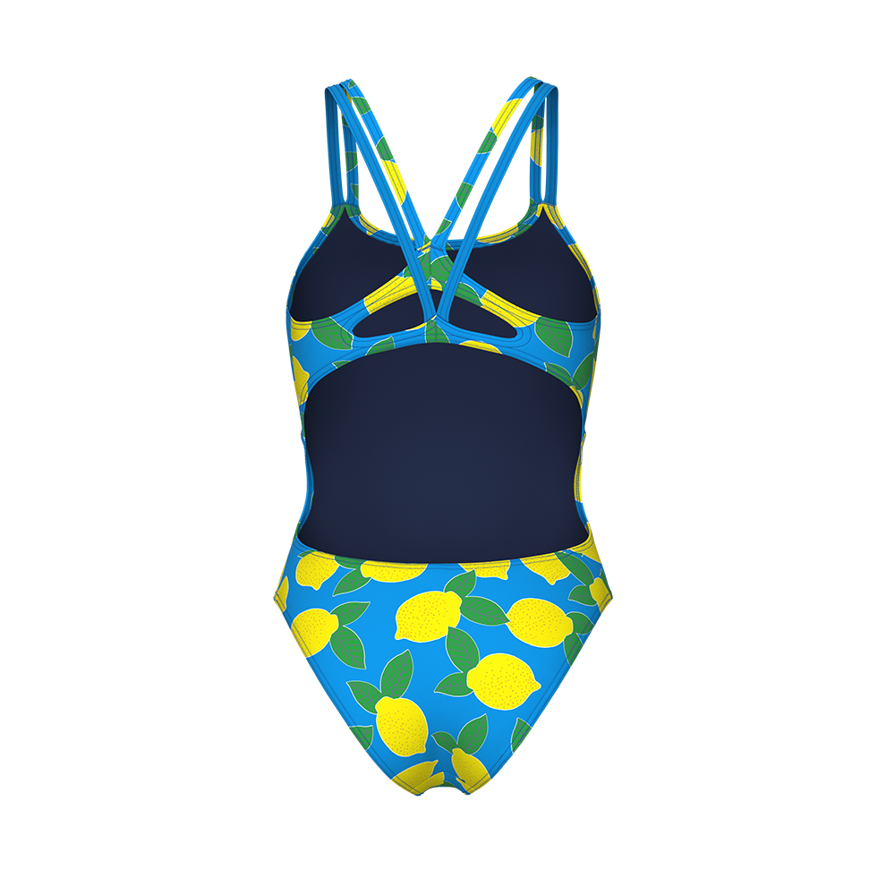 010704-858-03 Arena Lemons Lace Back Swimsuit