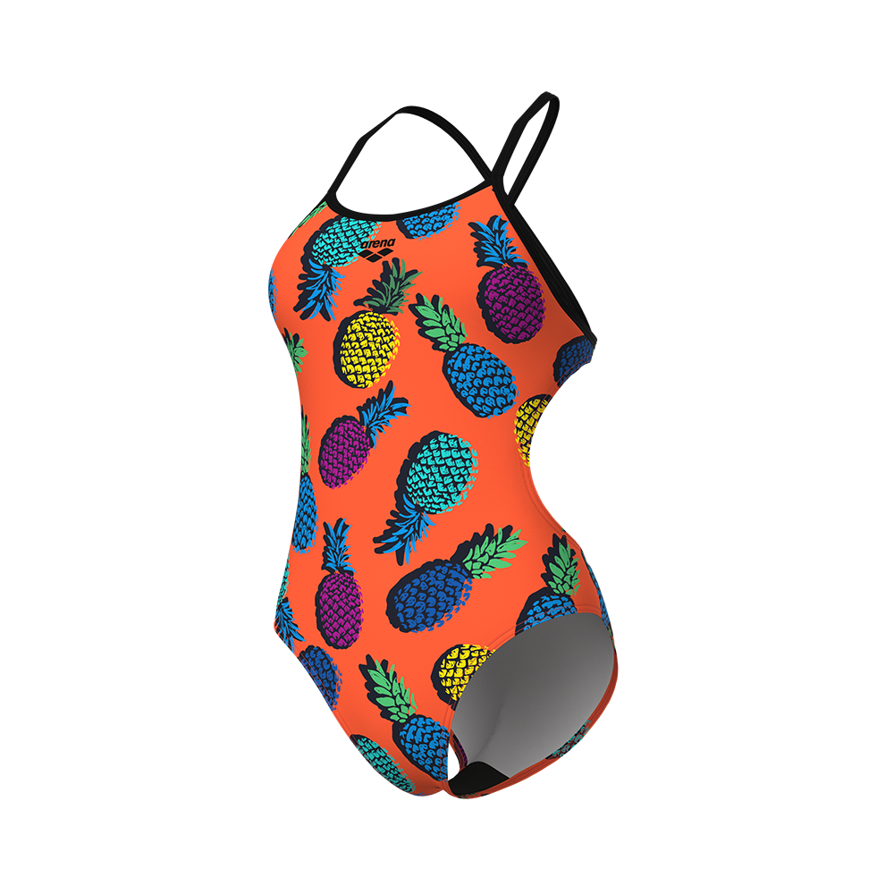 010706-350-00 Arena Pineapples Tie Back Swimsuit