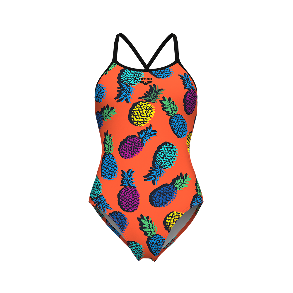 010706-350-02 Arena Pineapples Tie Back Swimsuit